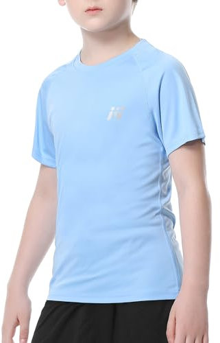 MEETWEE Boy Girl Rash Vest Short Sleeve Costumi da Bagno Rash Guard Top Sun UV Protection UPF 50+ Costumi da Bagno Kid