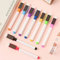 DERAYEE 9pcs Stylos de Tableau Blanc et Ensemble de Gomme, Feutre de Tableau Blanc Effaçable Couleur Fine pour Enfant(coloré