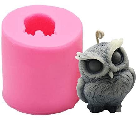 Silikonform Kerzen Tiere, 3D Eule/Alpakas/Ente Kerze Kerzenform Silikon, Kerzengießform, Wachsformen Silikon für die Herstellung von Duftkerze Kerzen Fondant-Kuchen Epoxidharz Haus Dekoration
