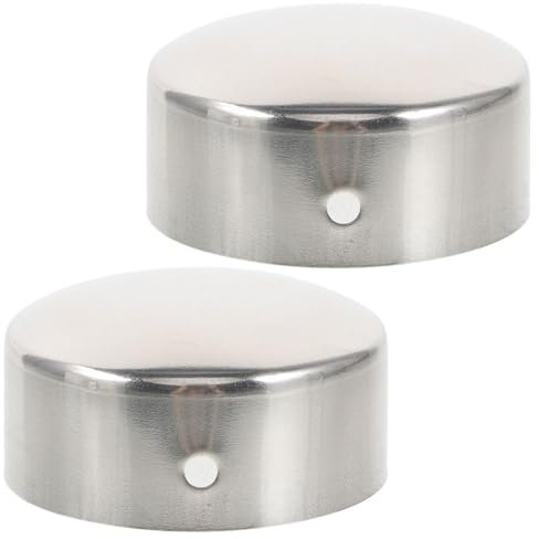UKCOCO Stainless Steel Handrail End Cap: 45mm Round Hand Railing End Plug for Wood Handrail