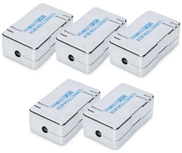 DIGITUS DN-93903 – LSA Verbindungsmodul Cat 6 – 5 Stück – Geschirmt – Cat6 LSA Schneidklemme – AWG 22 bis AWG 26 – Für Ethernetkabel, Netzwerkkabel, Verlegekabel, Installationskabel – Silber