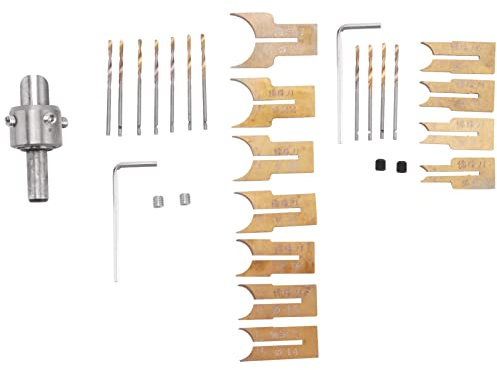 Wanjorlay 24 Stücke Metall Ball Messer Holzbearbeitungs Werkzeuge Perlen Bohrer Dreh Perle Molding 6-25 Mm