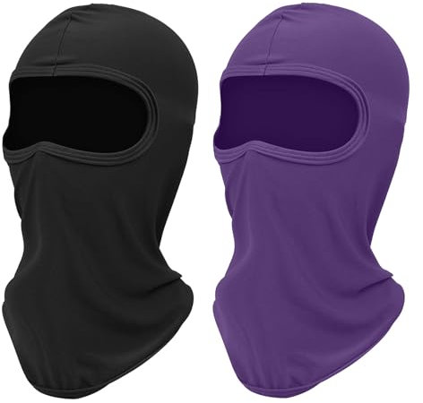 Motorradmaske, Sturmhaube für Herren und Damen, UV-Schutz, Skimaske, Sturmhaube, Schwarz, Wintermaske, Balaclava, Zubehör für Motorrad & Fahrrad, Militär-Sturmhaube, Airsoft-Sturmhaube, Sturmhaube