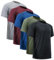 miijoory 5er Pack Sport Tshirts Herren Funktionsshirt Sportshirt Schnelltrocknend Atmungsaktiv Fitnessshirt Trainingsshirt Laufshirt Kurzarm(XXL,Schwarz, Dunkelgrau, Dunkelblau, Weinrot, Army Green)