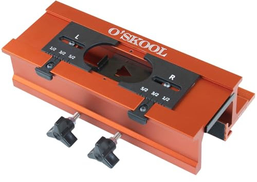 O'SKOOL Mortise and Tenon Jig is Ideal for cabinets, Chairs, and Table Construction Using a Plunge Router