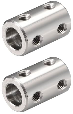 Wellenkupplung Verbinder, Starre Kupplung, Motorwellenkupplung, Wellenkupplungen, 8mm bis 8mm Bohrung, Kupplungsadapter für 3D-Drucker, Für DIY-Roboter, Motorzubehör, 3D-Drucker, 2er-Pack