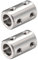 Wellenkupplung Verbinder, Starre Kupplung, Motorwellenkupplung, Wellenkupplungen, 8mm bis 8mm Bohrung, Kupplungsadapter für 3D-Drucker, Für DIY-Roboter, Motorzubehör, 3D-Drucker, 2er-Pack