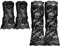 Regerly Damen Spitze Fingerlose Handschuhe, 2 Stück Fingerlose Handschuhe Kurze Spitzenhandschuhe Lange Fingerlose Damen Handschuhe Kostüm Zubehörfür Halloween Teeparty Vintage Opern Hochzeit Schwarz