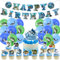 Fishing Birthday Party Accessories Fishing Party Decorations Set Fishing Birthday Banner Cake Cupcake Toppers Balloons for Gone Fishing Birthday Decorations