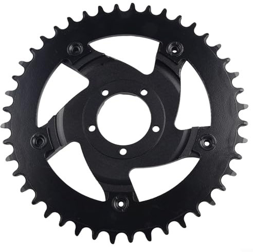 Platos ligeros de aleación de aluminio para BAFANG para HDM625, opciones de tamaños de 40 dientes y 42 dientes (44T)