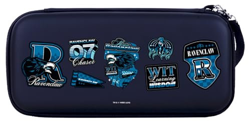 Head Case Designs Licenza Ufficiale Harry Potter Ravenclaw Distintivi E Personaggi Custodia Rigida Da Viaggio Compatibile con Nintendo Switch