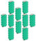 vhbw 10x NiMH Batteria a bottone di ricambio 3 pin tipo V80H 80mAh 6V adatta a batterie per modellismo, luci solari ecc.
