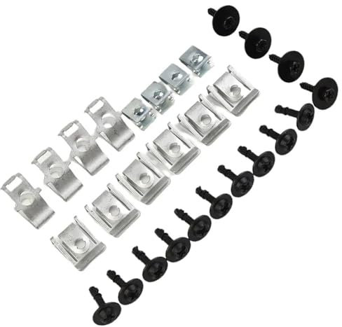 TGPGZHZFNA Kit de Fixation de 28 Clips de Protection for sous-Cache Moteur, vis de Panneau de Garniture for Audi A4 B8 A5 Fixations et Clips Automobiles