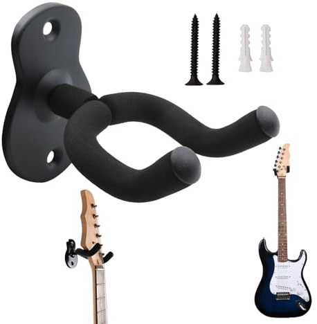 Hongoen 1 PCS Gitarren-Wandhalterung für Akustikgitarre,Gitarren Haken,Gitarrenhalter für Die Wand,Gitarren Wandhalterung,WandhalterungGitarre,für Akustikgitarre, klassische Gitarre, E-Gitarre, Bass