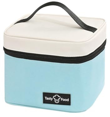 Flaroey Lunch Bag for Women Men, Insulated Reusable Leakproof Lunch Tote Lunch Box for Work Office or Travel (F)
