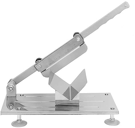 Ejoyous Manual Meat Slicer, Meat Cutter Adjustable Microtome with Double Design 0.3‑15mm Thickness, for Beef Mutton Vegetables Fruits