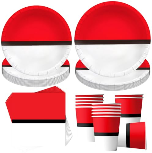 Sunshine smile 50 Stück Partygeschirr Set,Geburtstagsgeschirr Set,Partygeschirr Geburtstag,Geburtstagsgeschirr Deko mit Teller Becher Servietten,Party Geschirr für 10 Gäste