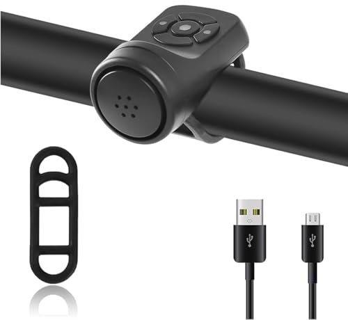 Campanello Elettrico per Bicicletta, 4 suonerie, Campanello Bici Impermeabile IPX4, Campanello per Bicicletta Elettrico, per Ciclismo Scooter MTB BMX