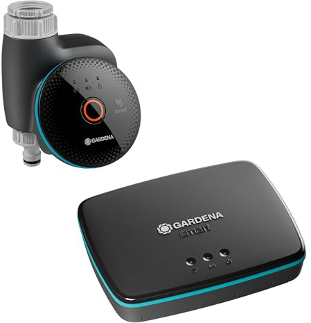 Gardena smart Water Control Set Bewässerungssteuerung; smart: Datengesteuerte Bewässerung*, Smart Home Integration*, Clevere Bewässerung, Hochwertige Ventiltechnik (19043-20)