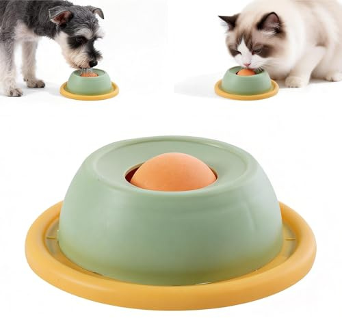 Cuenco para Lamer Perros y Gatos con Ventosas,Alfombrillas para Lamer,Juguete para Lamer Perros con,Alimentador Lento para Perro para Aliviar La Ansiedad,Juguetes para Perro