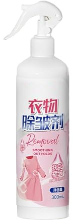 Faltenentferner Spray 300mL Multifunktional, Knitterlösender Und Antistatischer Textilspray, Sanfte Formel Als Tragbarer Weichspüler Für Kleidung, Vorhänge Und Bettwäsche, 3 Jahre Haltbarkeit, Reisees