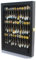 DisplayGifts 36 Teelöffel Souvenir Löffel Vitrinenhalter Wandschrank UV Schutz Abschließbar (schwarzes Finish)