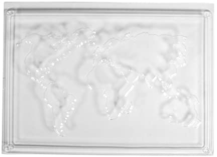 Rayher Hobby Rayher Hobby Rayher 36098000 Gießform Weltkarte, 20 x 30 cm, als Dekoration oder Geschenk, befüllbar mit Kreativ-Beton, Raysin-Gießpulver etc, Durchsichtig