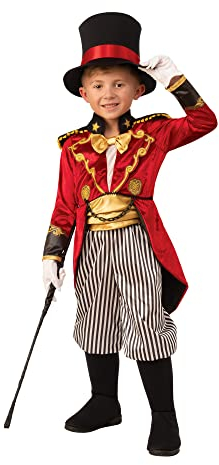 Bristol Novelty 700951M000 Costume de Monsieur Loyal pour enfant, multicolore, fille et garçon, taille M (5-6 ans) Halloween
