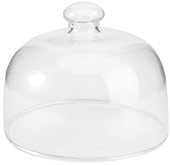 Yardwe Tortenhaube Kuchenhaube Kuchen Glashaube Kuchenglocke Fliegenhaube Torten Glasglocke Abdeckhaube Lebensmittel Abdeckung Kuchenplatte Haube für Zuhause Picknick