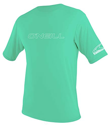 O'Neill Wetsuits T-Shirt de Soleil à Manches Courtes Unisexe pour Jeunes, Unisexe - Adolescents, Rashguard, 3422-216-6, Turquoise Clair, 34