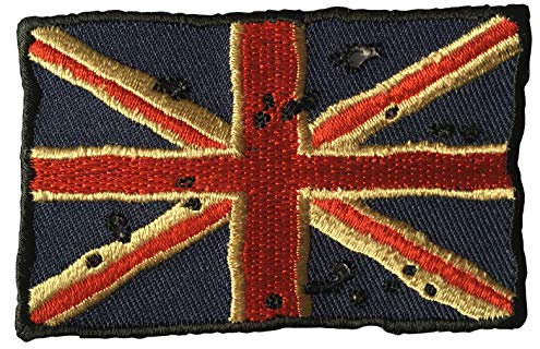 Embroidered Vintage British UK Flag Union Jack Iron on Patch