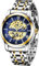 Tiong Herren Uhren Automatikuhr Mechanische Skelett Glasboden Diamant Zifferblatt Wasserdicht Schwarz Männer Armbanduhr mit Edelstahl Armband…