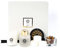 NUHR Home Pack of 4 Mini Home Hamper Gift Set - Rose & Oud with Multi Note fragrance, Reed Diffuser with Votive Candles, Wax Melts, Cones & Scent Card