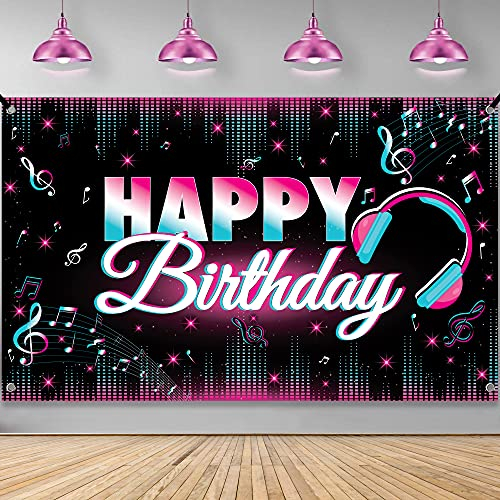 KatchOn, Xtralarge TIK Tok Happy Birthday Banner – 183 x 111 cm | TIK Tok Banner für TIK Tok Happy Birthday Dekorationen | Hintergrund für Mädchen Geburtstag | Tik Tok Party Dekorationen für Mädchen