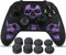 YoRHa Talla Láser Silicona Piel Skin para Mando Xbox Series X/S x 1 (púrpura) con Agarres para el Pulgar Thumb Grips x 8
