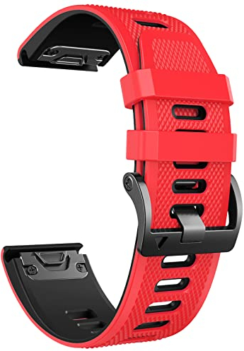 NotoCity Kompatible mit Fenix 6X Pro/Fenix 6X/Fenix 5X/Fenix 7X/Fenix 7X Pro/Fenix 5 Plus Armband, Silikon QuickFit 26mm Ersatzarmband für Fenix 3/Fenix 3HR, Descent MK1/MK2/MK3, Enduro/Enduro2