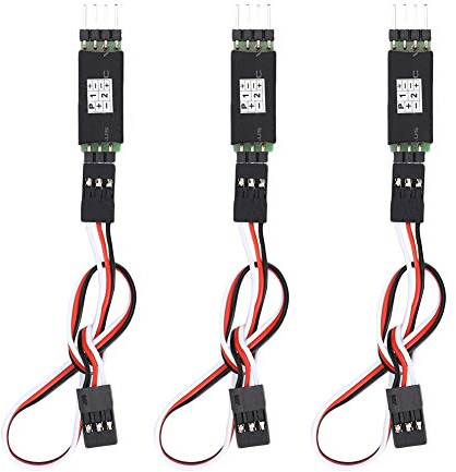 3 Stück RC Switch, Third Channel Switch Fernbedienung Empfänger Kabel RC Controller Switch Zubehör RC Beleuchtung Schalten für RC Fahrzeugmodell Teilezugang