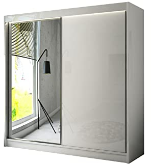 ALTDECOR Schwebetürenschrank mit Spiegel VESLI - 200x215