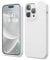 elago Liquid Silicone Case Compatible with iPhone 14 Pro Case (6.1), Premium Silicone, Full Body Protection - 4 Layer Shockproof Phone Cover, Anti-Scratch Soft Microfiber Lining (White)