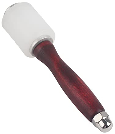Leder-Schnitzhammerhammer, Lederbearbeitungs-Rohlederhammer, Lederhandwerkhammer, Lederhammer, DIY-Lederhandwerkhammer, Hammer mit Nylonholzgriff