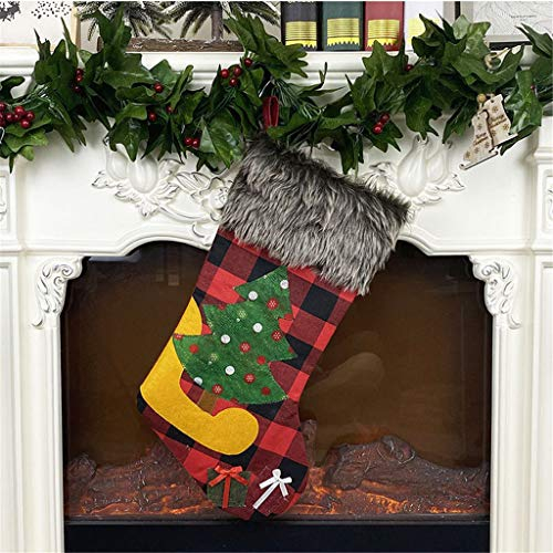 Weihnachtsstrumpf Weihnachten Christmas Stocking Mode Weihnachtssocken Geschenktüte Weihnachtsmuster Weihnachtsdekoration Goodybag Weihnachten Kreative Puppe Nikolausstiefel