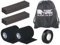 PHYSIQUE Tiger Tapes Rugby-Hebe-Set, Hebeband, Hebeblöcke, Eab Tear Tape, maximale Unterstützung für Rugby-Spieler, jetzt mit einer kostenlosen Tasche mit Kordelzug, Schwarz