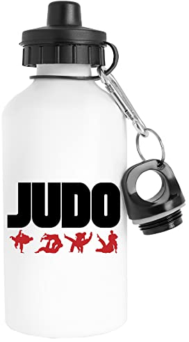 Luxogo Judo Martial Arts Bouteille d'eau Acier Inoxydable Voyageur Blanc Water Bottle Stainless Steel Traveller White