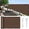 YUANZHI Balkon Sichtschutz Balkonverkleidung 80 x 950 cm Windschutz Staubschutz Sonnenschutz Balkonbespannung mit Ösen und Kabelbinder für Garten, Balkon Terrasse, Braun