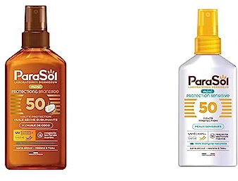Parasol Spray Mini Huile Sèche 50 FPS Protection & Bronzage & Spray Protecteur 50 FPS Mini