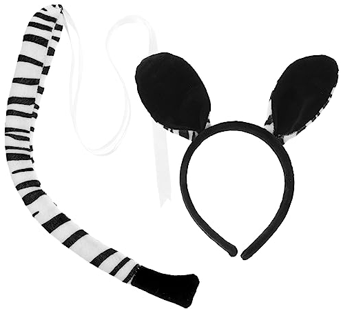 FOMIYES 1 Satz Cartoon-tierohren Partyzubehör Für Kinder Zebra-Ohr-Kopfschmuck Stirnbänder Für Zootiere Rollenspiel-Outfits Zebra-Ohr-Stirnband Für Cosplay Tierwelt Stoff Leopard