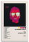 klouds PNL Poster Le Monde Chico, Album-Poster, dekoratives Gemälde, Leinwand, Schlafzimmer, Kunst, Wohnzimmer, Dekoration, modern, ästhetisch, 50 x 75 cm, ungerahmt