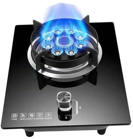 Gaziniere Gaz - Cuisiniere, Brûleur De Poêle En Verre Trempé, Cuisinière À Gaz Portative De Cuisine, Réchaud À Gaz De Camping Facile À Nettoyer, Cuisinière À Gaz À Flamme Réglable (Size : LPG)