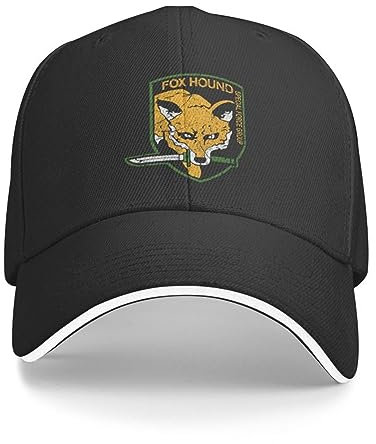 Baseballkappe Snapback Sonnenhut Classic Metal Fox Hound Baseballkappe Männer Frauen Atmungsaktive Mütze Outdoor Gaming Cap Männer Frauen