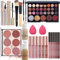 Joyeee Professionelles Make up Set, Schminkset für Frauen Teenager Mädchen, Make up Geschenkset - Lidschatten Palette, Lippenstift, Lipliner, Rouge, Mascara, Eyeliner, Puff, Foundation, Pinsel
